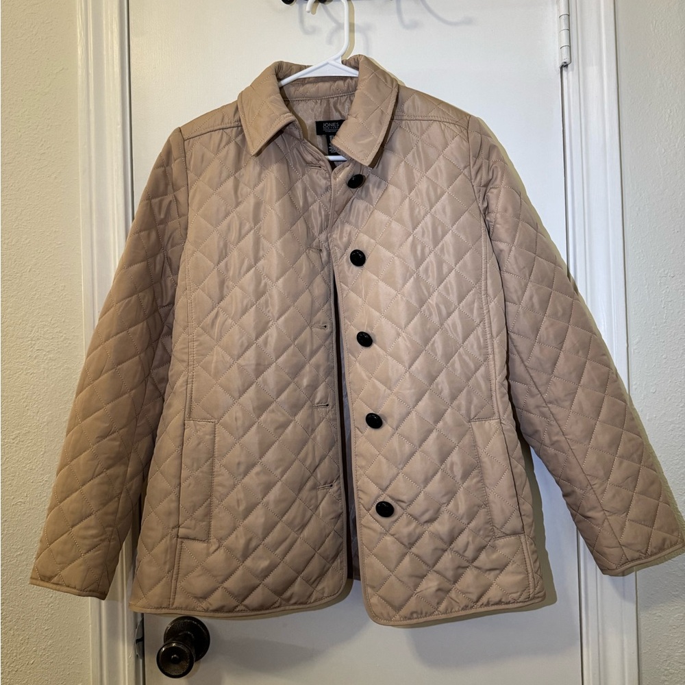 Womens Quilted Tan Jacket